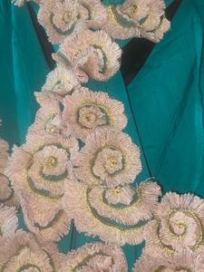 Turquoise V-Neck Summer Dress