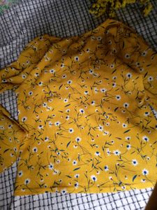 Yellow Trendy Top