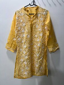 Yellow Lucknowi Kurta