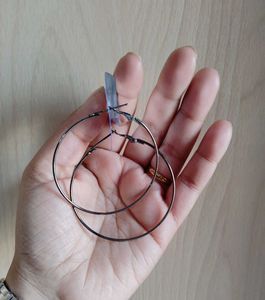 Silver Hoop Earrings+ GET ONE FREE ✅✅