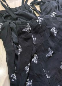 H&amp;M Butterfly Print Dress