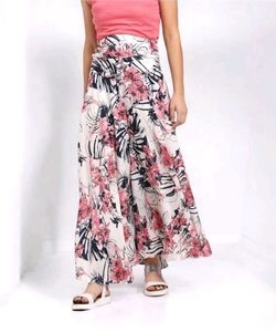 Floral Flared Summer Pants