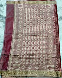 Maroon Colour Banarasi Silk Saree