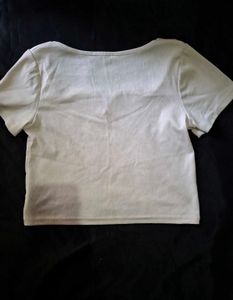 Cute Beige Crop Top