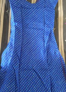 Beautiful Blue Cotton Kurti