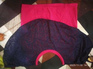 Pink &amp; Blue Lace Top