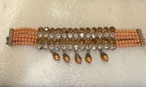 Elegant Pearl &amp; Crystal Choker