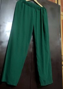 Green🟢 Plazo For Girl Or Woman 30 Waist