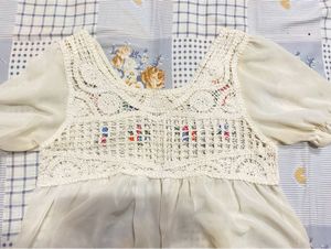 Floral Embroidered Crochet Top