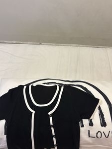 Chic Black & White Top