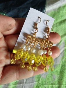 yellow earrings