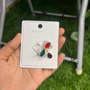 Crystal Bow Hijab Pin - Any One