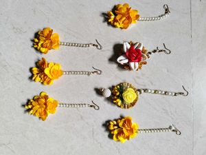 Floral Maang Tikka Set