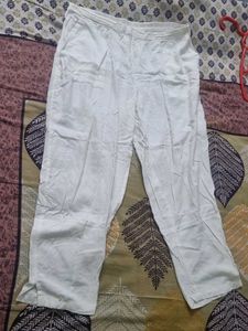 Men's White Dhoti Pants