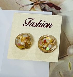 Resin Flower Earring Set 4 Pair Combo