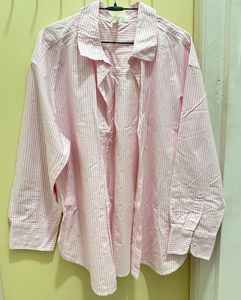 H&amp;M Striped Pink Shirt