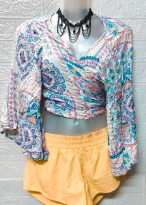 Combo Skirt + Wrap Top Free Size