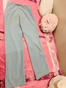Ice Blue Coloured Casual Trouser