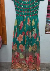 georgette long frock