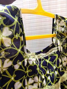 Summery Floral Sheer dress (size S)