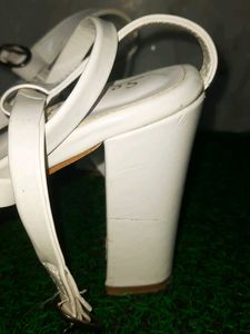 White Strappy Heeled Sandals