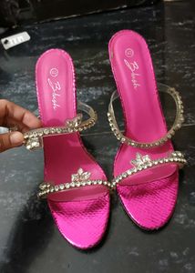 Pink Rhinestone Heels size 40