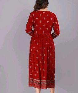Maroon maternity Wear Kurta