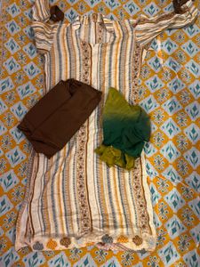 Combo Tshirt With Scarf And Suit Set