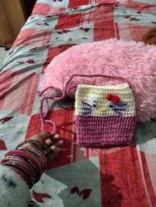 Hello Kitty Crochet Sling Bag