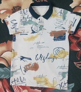 Stylish Graphic Print Polo Shirt