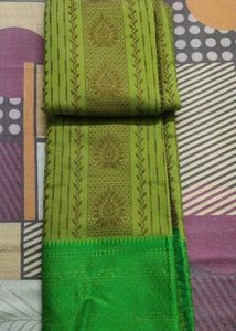 Pochampalli Handloom Silk Saree for Women (Green)
