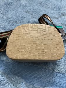 Caprese Medium Croc Textured Sling