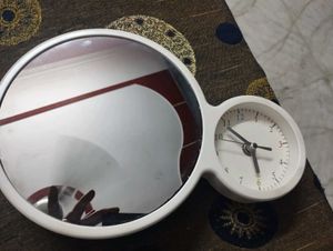 Ikea Mirror with Clock.