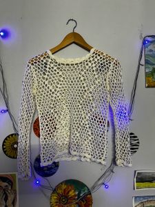 Crochet Open Knit Top
