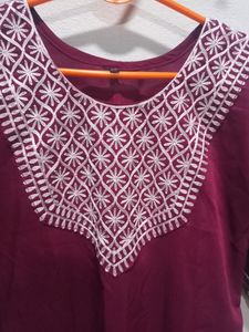 Purple Straight Kurta