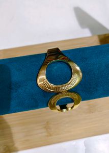 Gold-tone cutout cuff bracelet