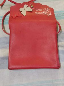 A Red Sling Bag