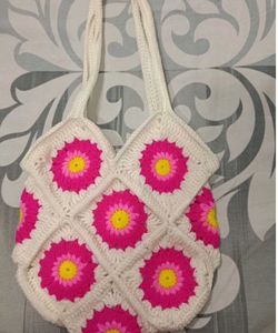 crochet tote bag