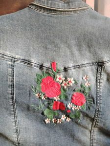 Sleeveless Denim Jacket Worn Only Once.