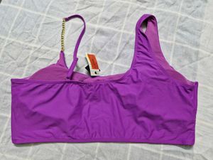 Purple Chain Detail Bikini Top