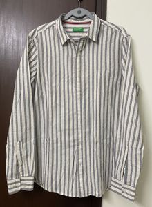 Striped Benetton Shirt - Casual Style