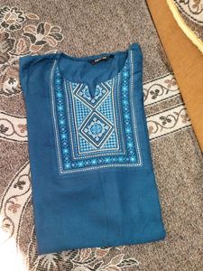 Melange Brand Navy Blue Colour Kurtas For Women