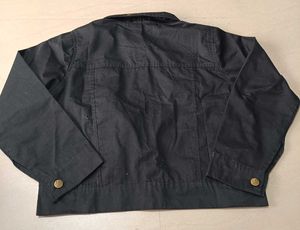 Stylish Black Denim Jacket, 3XL SIZE