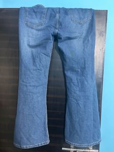 Stylish Bootcut High Wiest Navy Blue Jeans