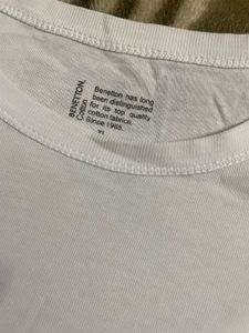 UCB White Cotton T-Shirt