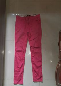 Womens  Pink Colour Skinny Jeans 28 Size