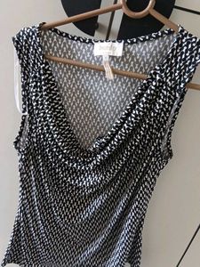 Black & White Print Top