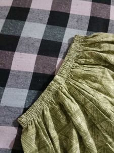 Green Patterned Lounge Pants