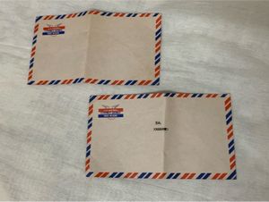 Vintage Airmail Letter Envelopes Set Of 2