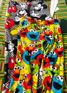 Cartoon Print Pajama Set
